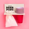 Ditverzinjeniet Drankspelletjes|Beer pong muurplank met bekers en ballen