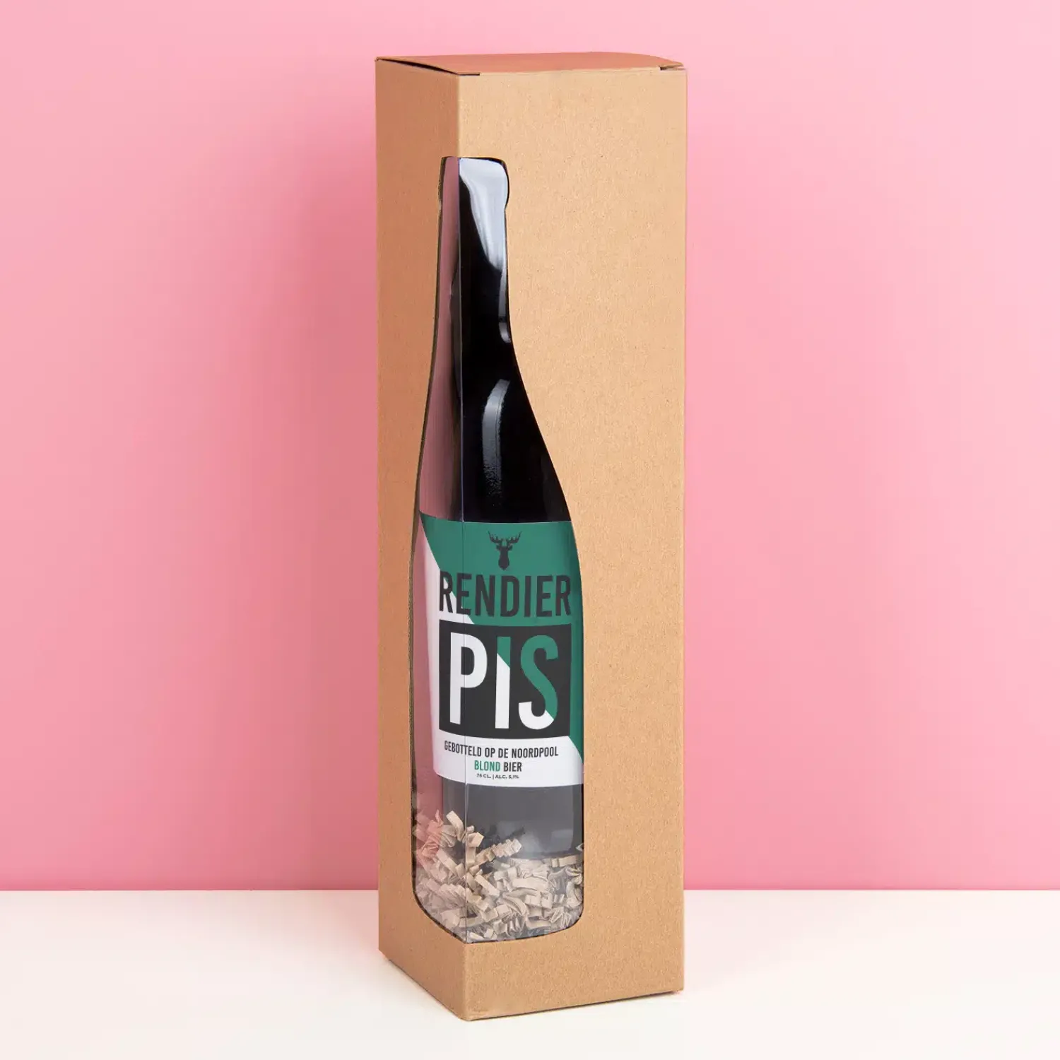 Ditverzinjeniet Bierflessen|Bierfles Rendier pis (750 ml)