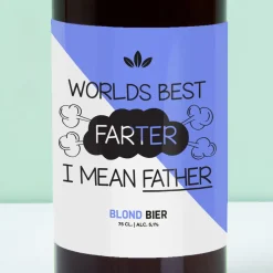 Ditverzinjeniet Bierflessen|Bierfles World’s Best Farter (750 ml)