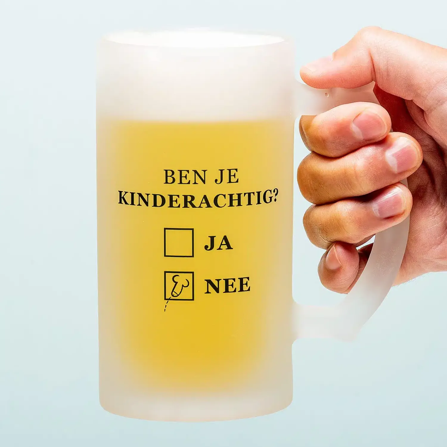 Ditverzinjeniet Mokken & Glazen|Borrelen|Bierpul Kinderachtig