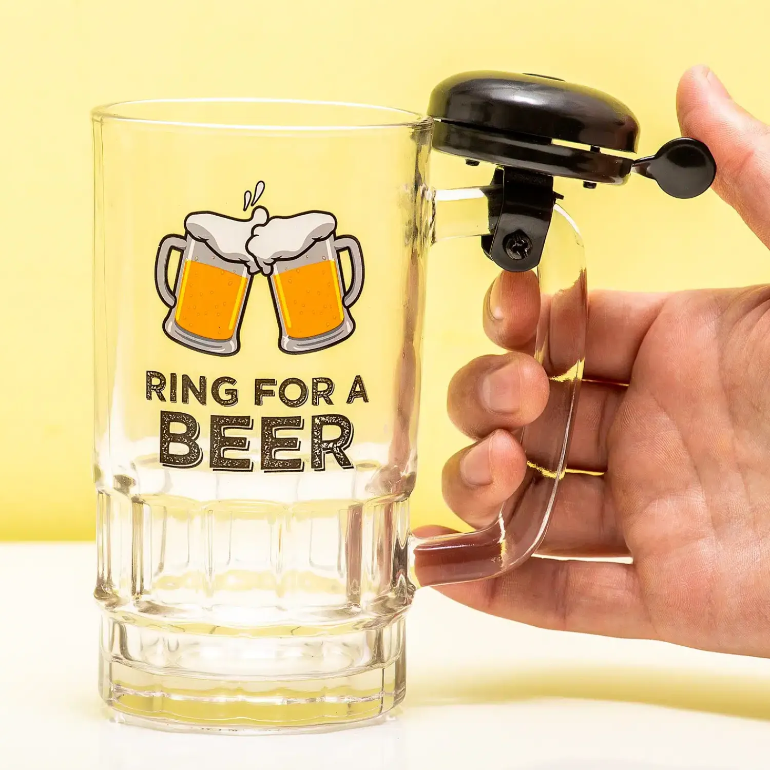 Ditverzinjeniet Mokken & Glazen|Bierpul met fietsbel