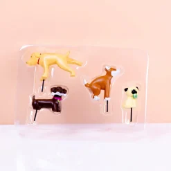 Ditverzinjeniet Bloempotten|Bloempot honden (set van 4)