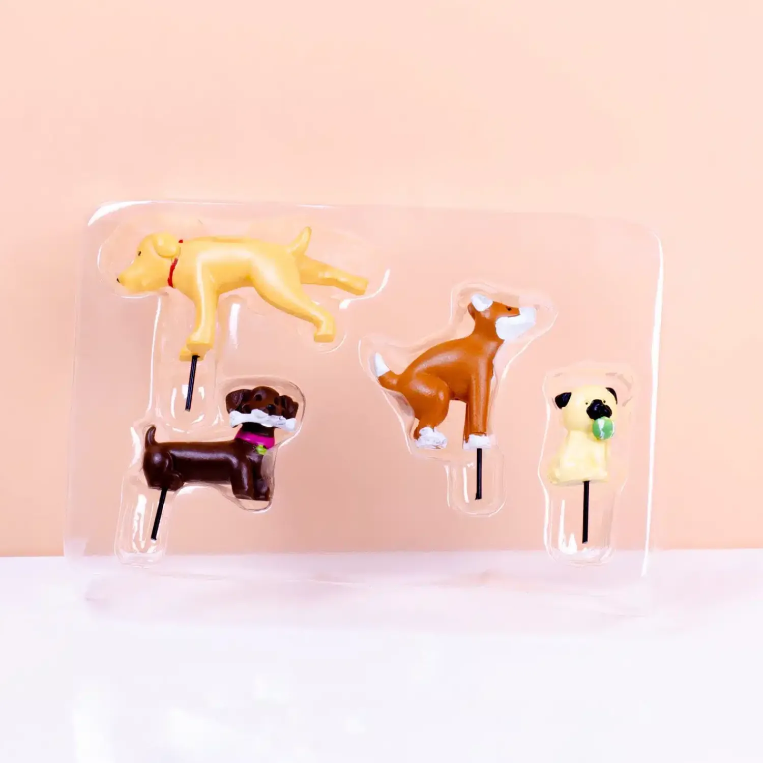 Ditverzinjeniet Bloempotten|Bloempot honden (set van 4)