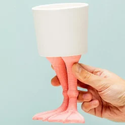 Ditverzinjeniet Bloempotten|Bloempot met flamingopoten