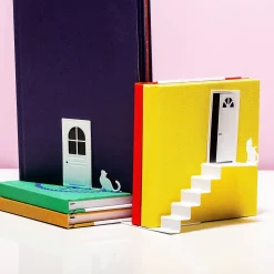 Ditverzinjeniet Boekensteunen|Bookstairs boekensteun (set van 2)