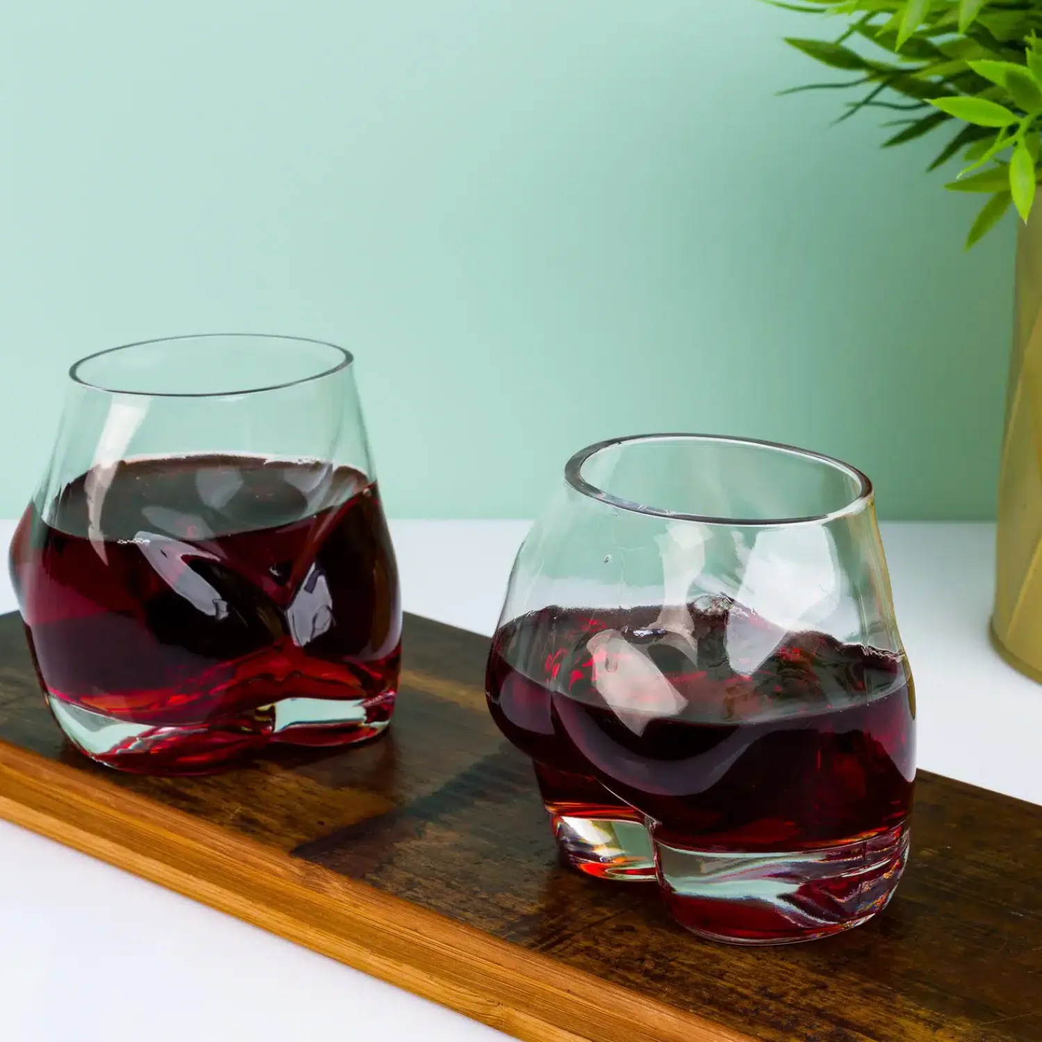 Ditverzinjeniet Mokken & Glazen|Borrelen|Bottoms Up glas (set van 2)