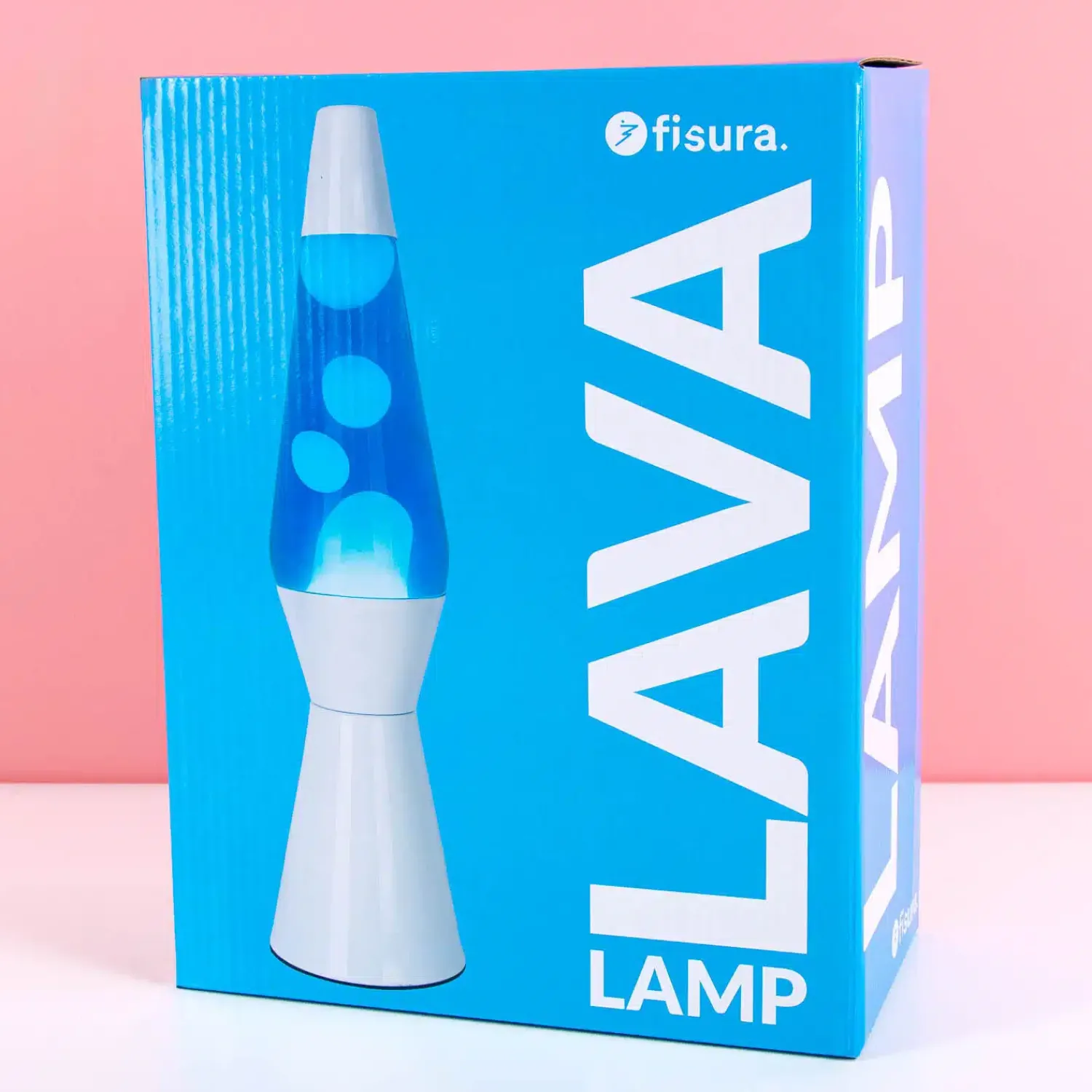Ditverzinjeniet Lavalampen|Bullet lavalamp wit met witte lava