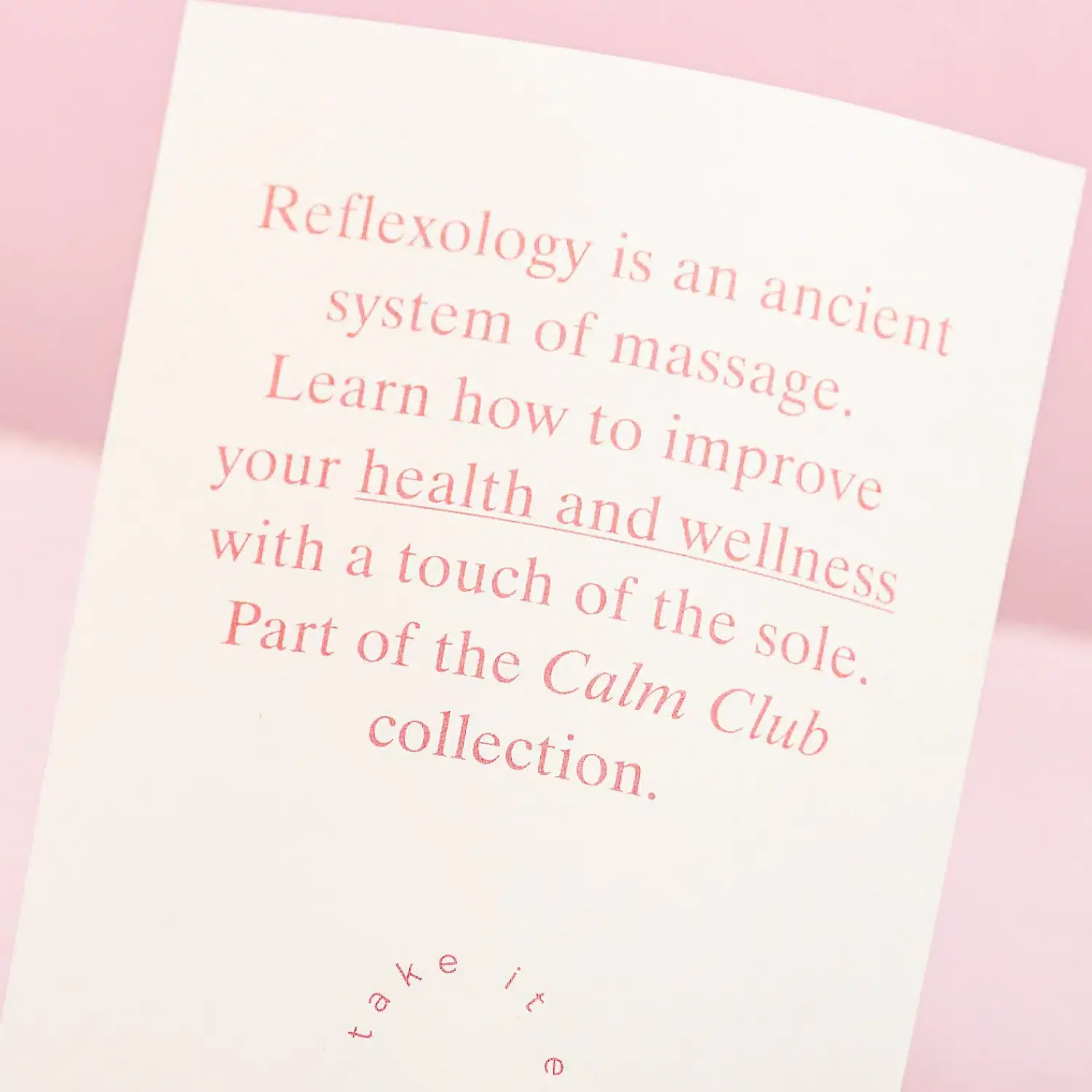 Ditverzinjeniet Mindfulness|Calm Club voetroller