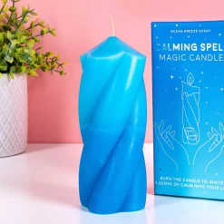 Ditverzinjeniet Kaarsen En Kandelaars|Calming Spell kaars met angelite