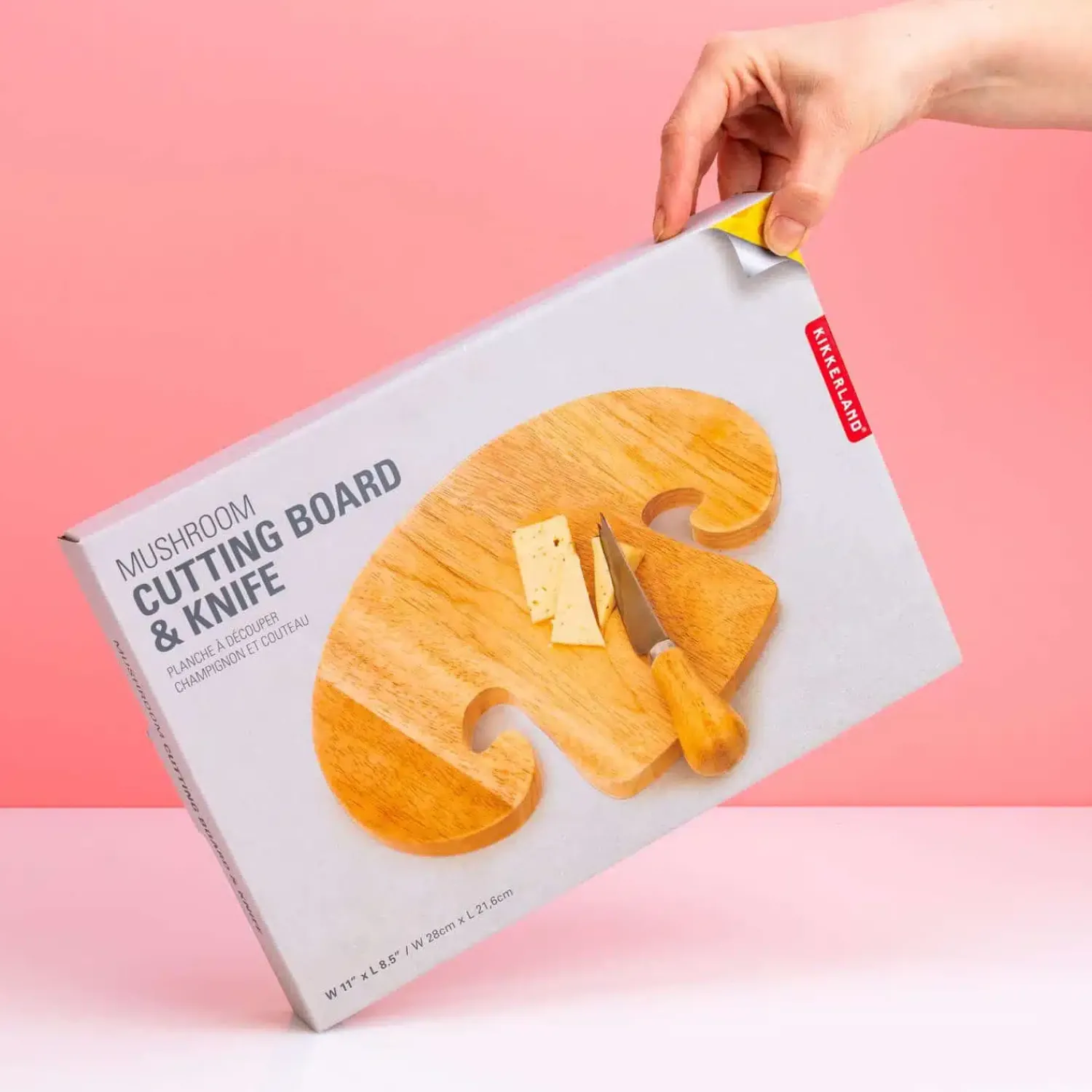 Ditverzinjeniet Snijplanken|Borrelen|Champignon snijplank met kaasmes