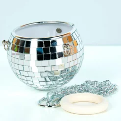 Ditverzinjeniet Bloempotten|Discobal bloempot met standaard en ketting