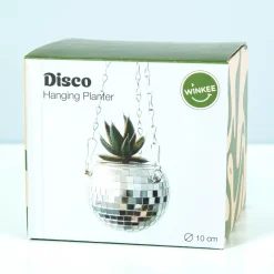 Ditverzinjeniet Bloempotten|Discobal bloempot met standaard en ketting