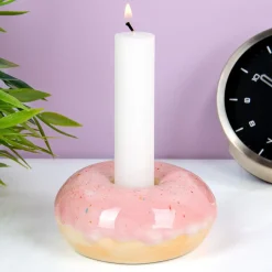 Ditverzinjeniet Kaarsen En Kandelaars|Donut kandelaar