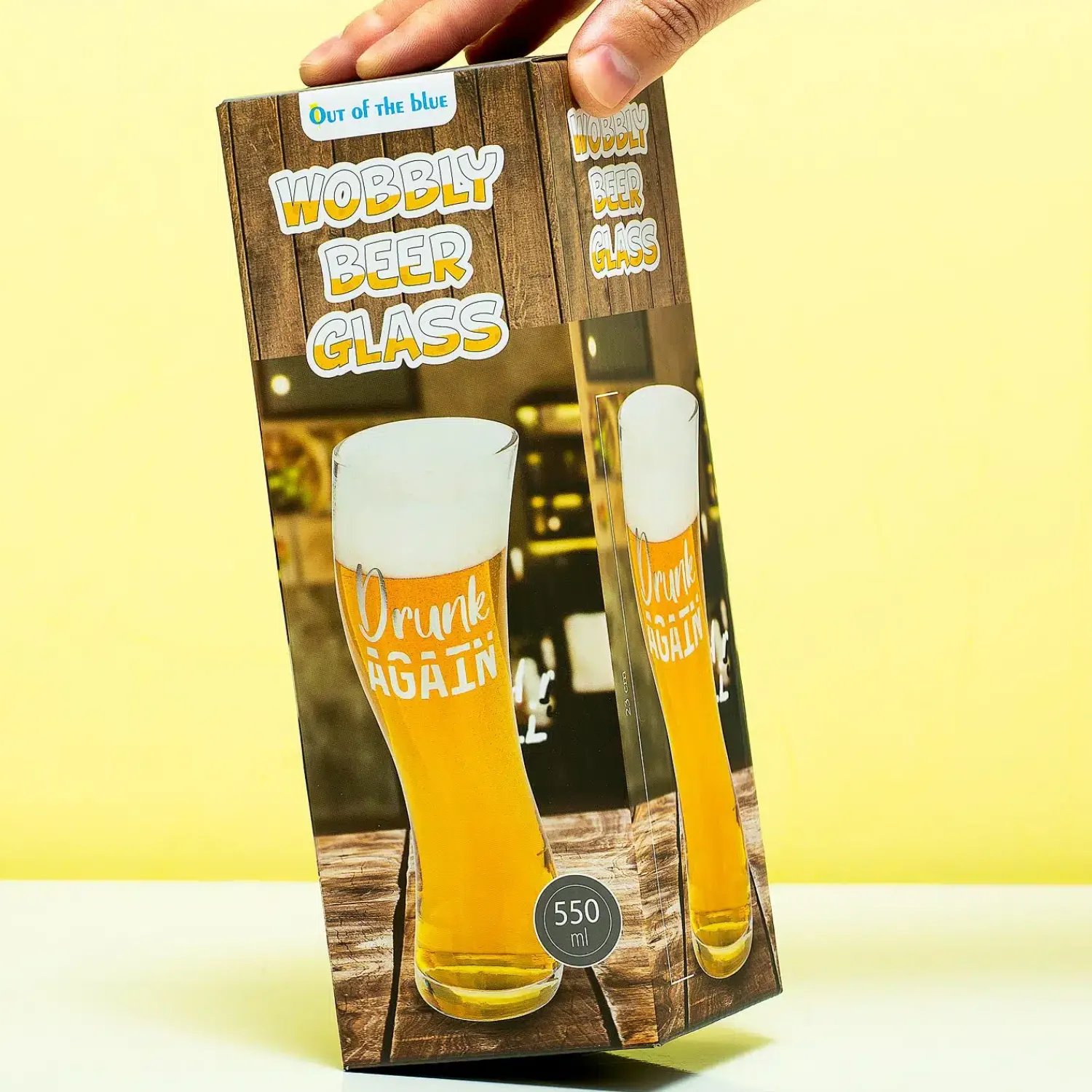 Ditverzinjeniet Mokken & Glazen|Borrelen|Drunk Again scheef bierglas