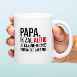 Ditverzinjeniet Mokken & Glazen|Financiële last mok