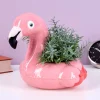 Ditverzinjeniet Bloempotten|Flamingo zwemband potje