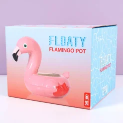 Ditverzinjeniet Bloempotten|Flamingo zwemband potje