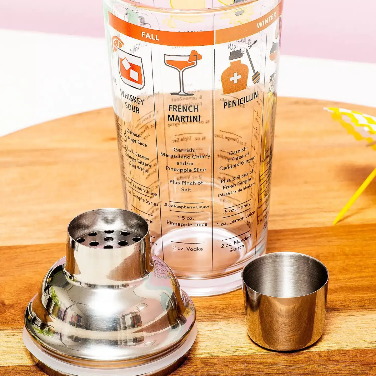 Ditverzinjeniet Borrelen|Four Seasons cocktailshaker