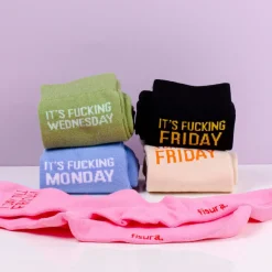 Ditverzinjeniet Sokken|Fucking Week sokken (set van 5)