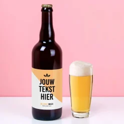 Ditverzinjeniet Bierflessen|Gepersonaliseerde bierfles met eigen tekst (750 ml)