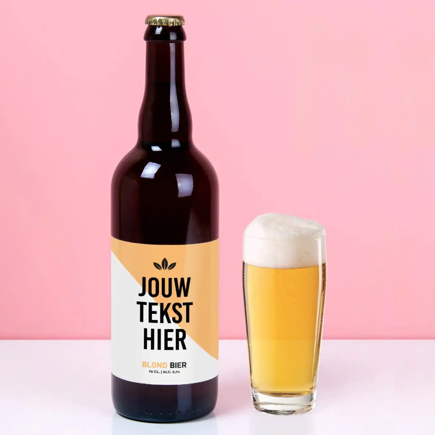 Ditverzinjeniet Bierflessen|Gepersonaliseerde bierfles met eigen tekst (750 ml)