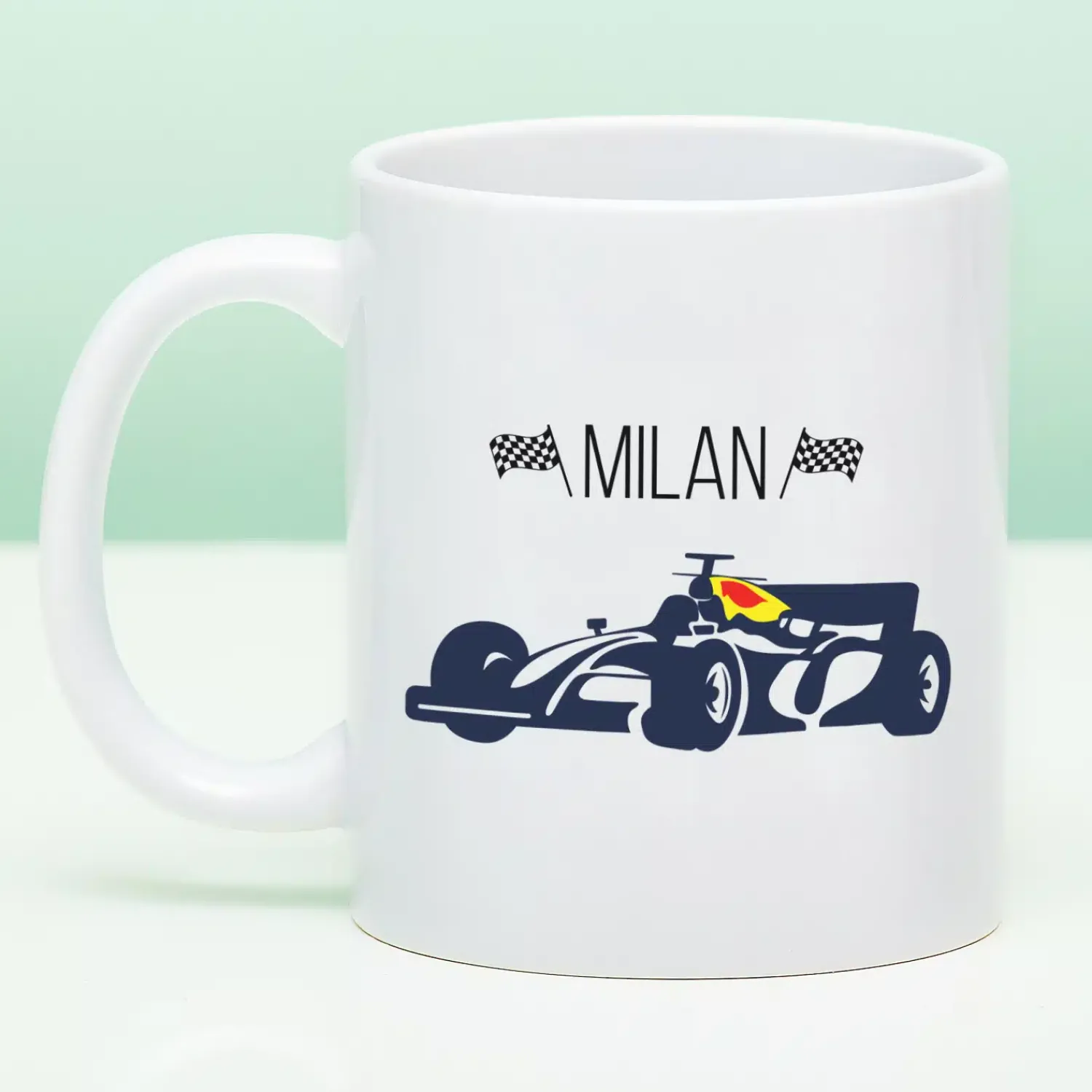 Ditverzinjeniet Mokken & Glazen|Sport|Gepersonaliseerde Formule 1 mok met naam