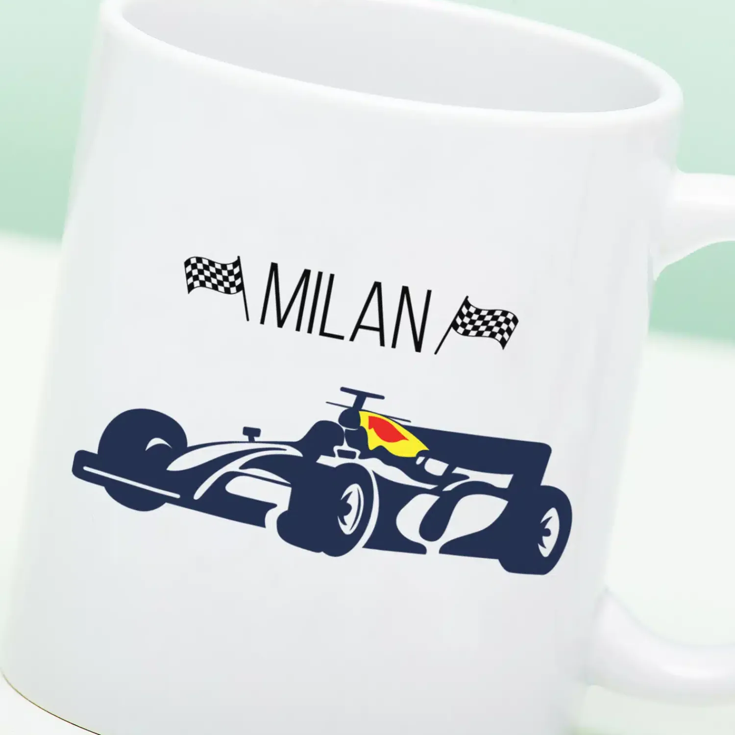 Ditverzinjeniet Mokken & Glazen|Sport|Gepersonaliseerde Formule 1 mok met naam