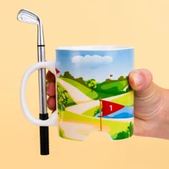 Ditverzinjeniet Mokken & Glazen|Sport|Golf mok met golfclub en bal