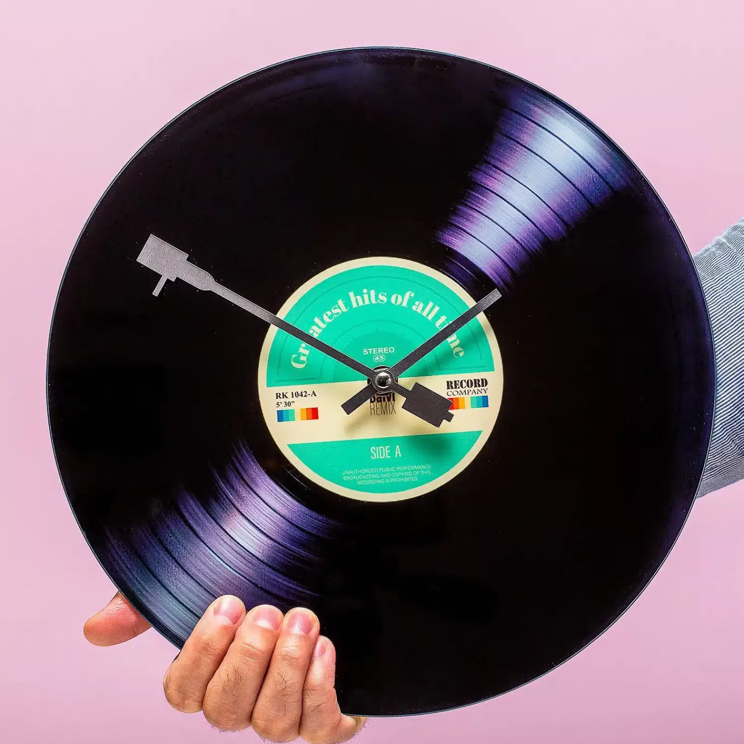 Ditverzinjeniet Retro|Muziek|Greatest Hits wandklok