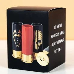 Ditverzinjeniet Mokken & Glazen|Hagelpatroon shotglaasjes (set van 4)