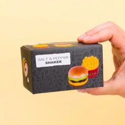 Ditverzinjeniet Peper- En Zoutstellen|Hamburger en frietjes peper- en zoutstel