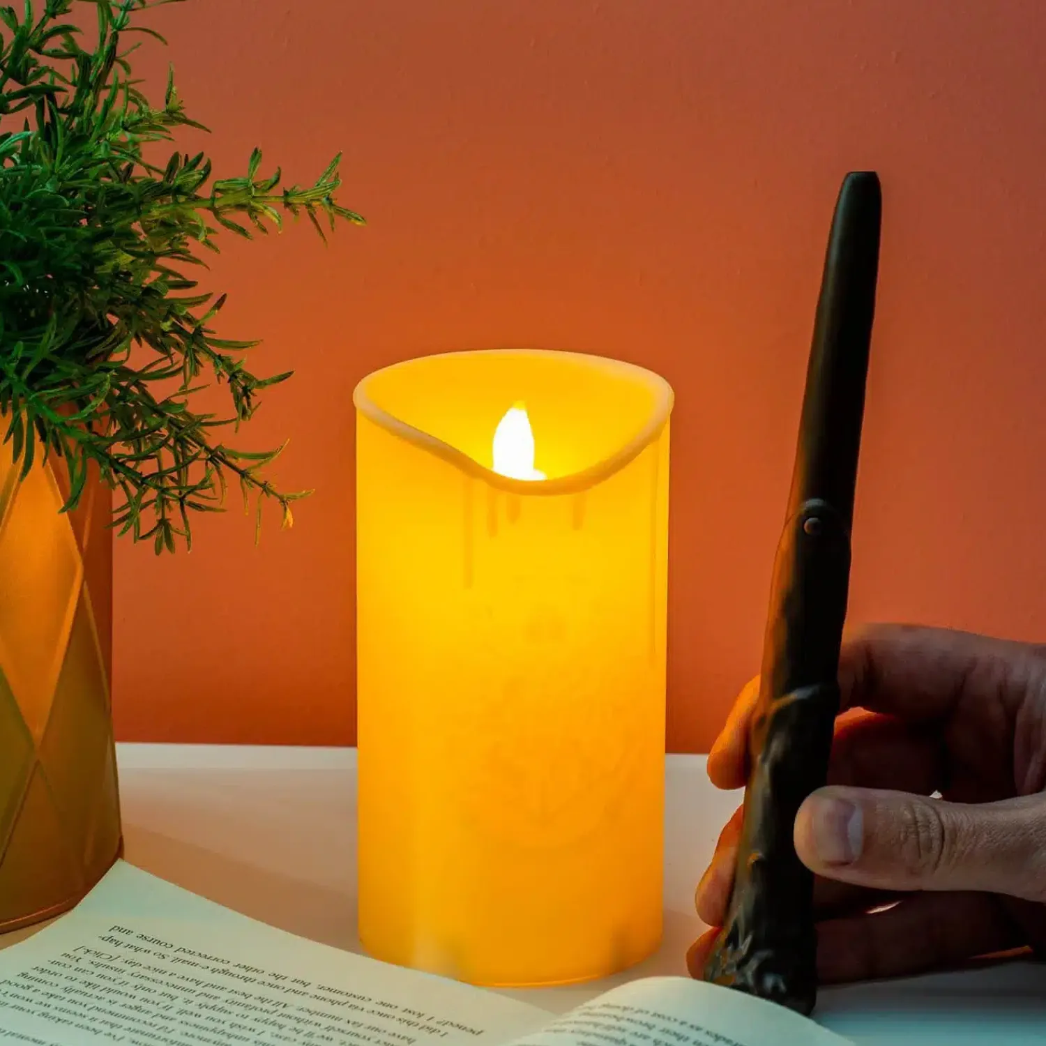 Ditverzinjeniet Verlichting|Kaarsen En Kandelaars|Harry Potter Magische kaars met toverstaf