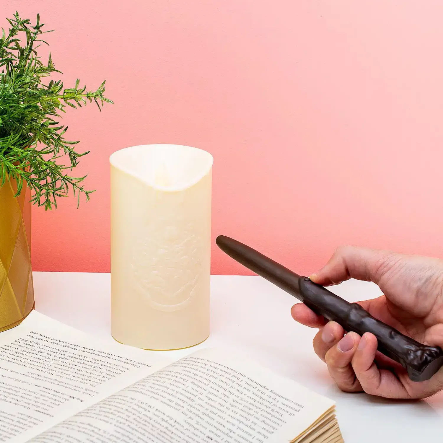 Ditverzinjeniet Verlichting|Kaarsen En Kandelaars|Harry Potter Magische kaars met toverstaf