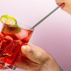 Ditverzinjeniet Borrelen|Hart cocktaillepel met rietje