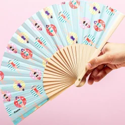 Ditverzinjeniet Tropisch|Houten waaier