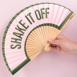 Ditverzinjeniet Tropisch|Houten waaier Shake It Off