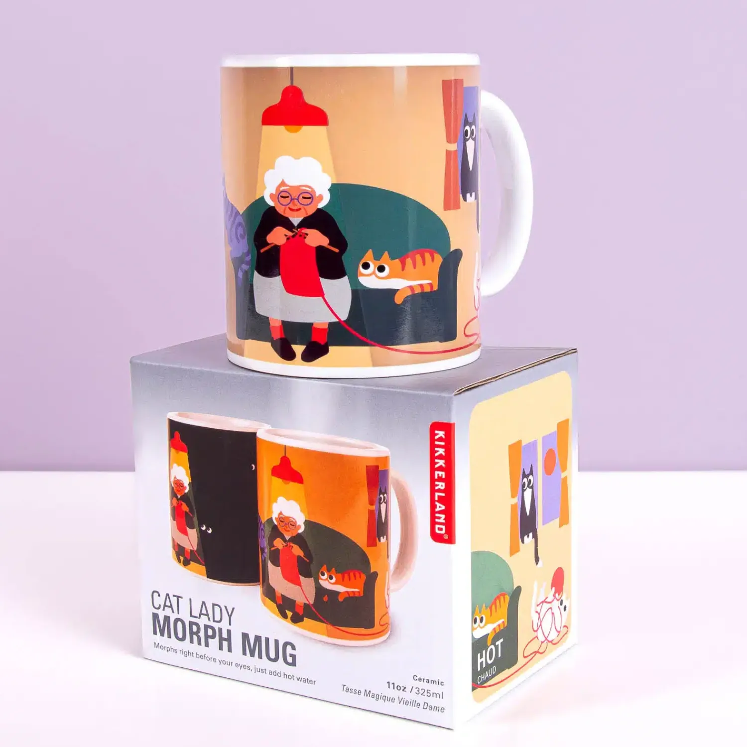 Ditverzinjeniet Mokken & Glazen|Kattenvrouwtje warmtegevoelige mok