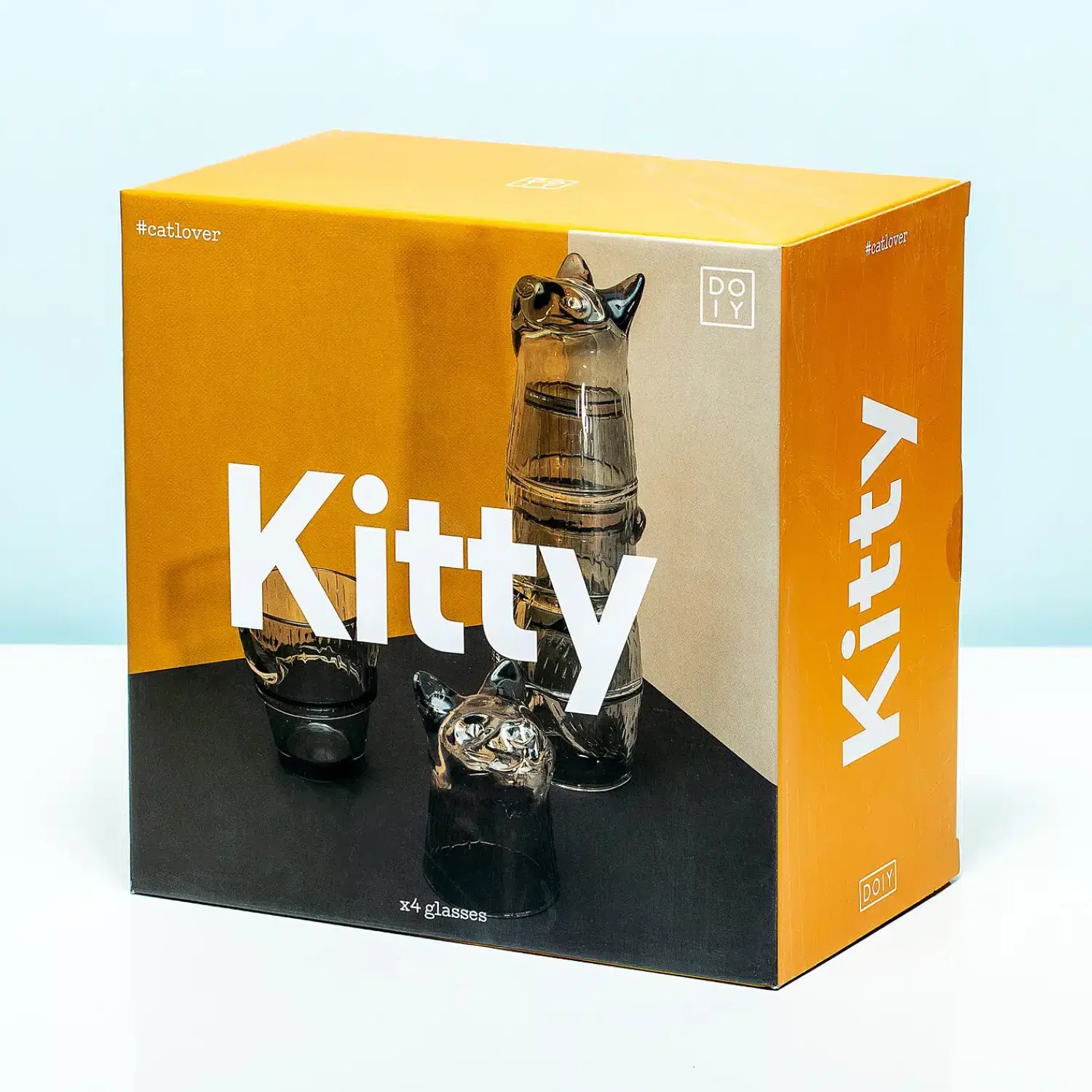 Ditverzinjeniet Mokken & Glazen|Kitty stapelbare glazen (set van 4)