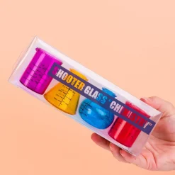 Ditverzinjeniet Mokken & Glazen|Borrelen|Laboratorium shotglaasjes (set van 4)