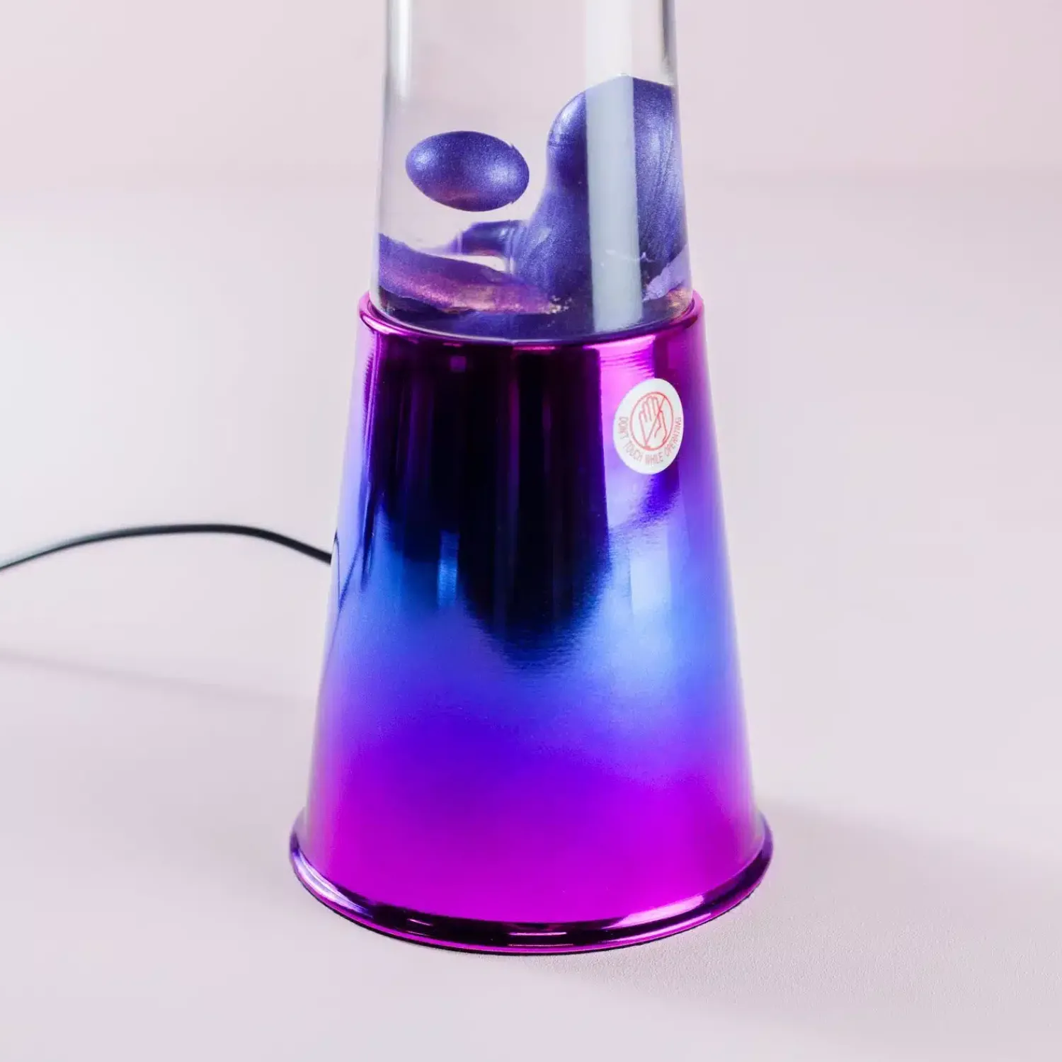 Ditverzinjeniet Verlichting|Lavalampen|Lavalamp iriserend met metallic paarse lava