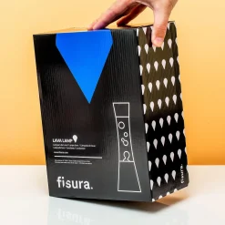 Ditverzinjeniet Verlichting|Lavalampen|Lavalamp zwart met witte lava