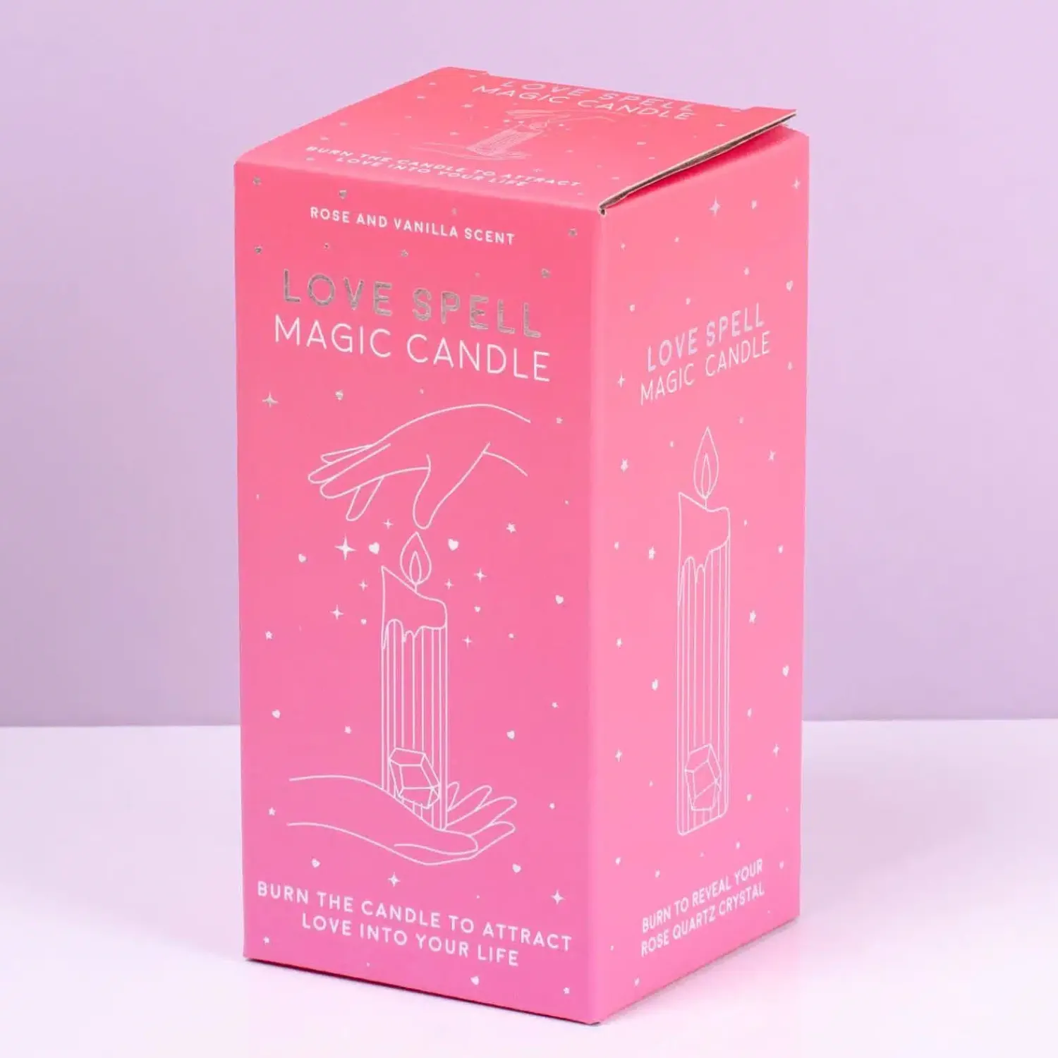 Ditverzinjeniet Kaarsen En Kandelaars|Love Spell kaars met rozenkwarts