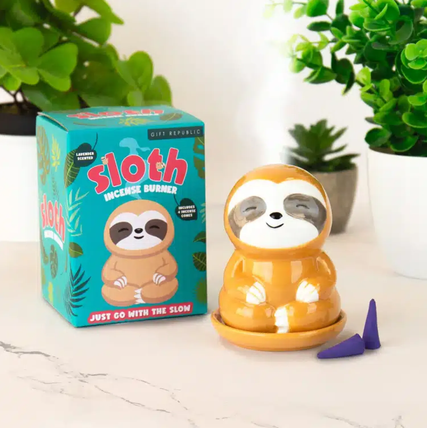 Ditverzinjeniet Kaarsen En Kandelaars|Luiaard wierookhouder