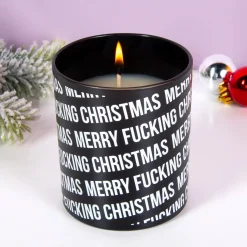 Ditverzinjeniet Kaarsen En Kandelaars|Merry Fucking Christmas kaars