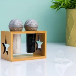 Ditverzinjeniet Muziek|Peper- En Zoutstellen|Microfoon peper- en zoutstel