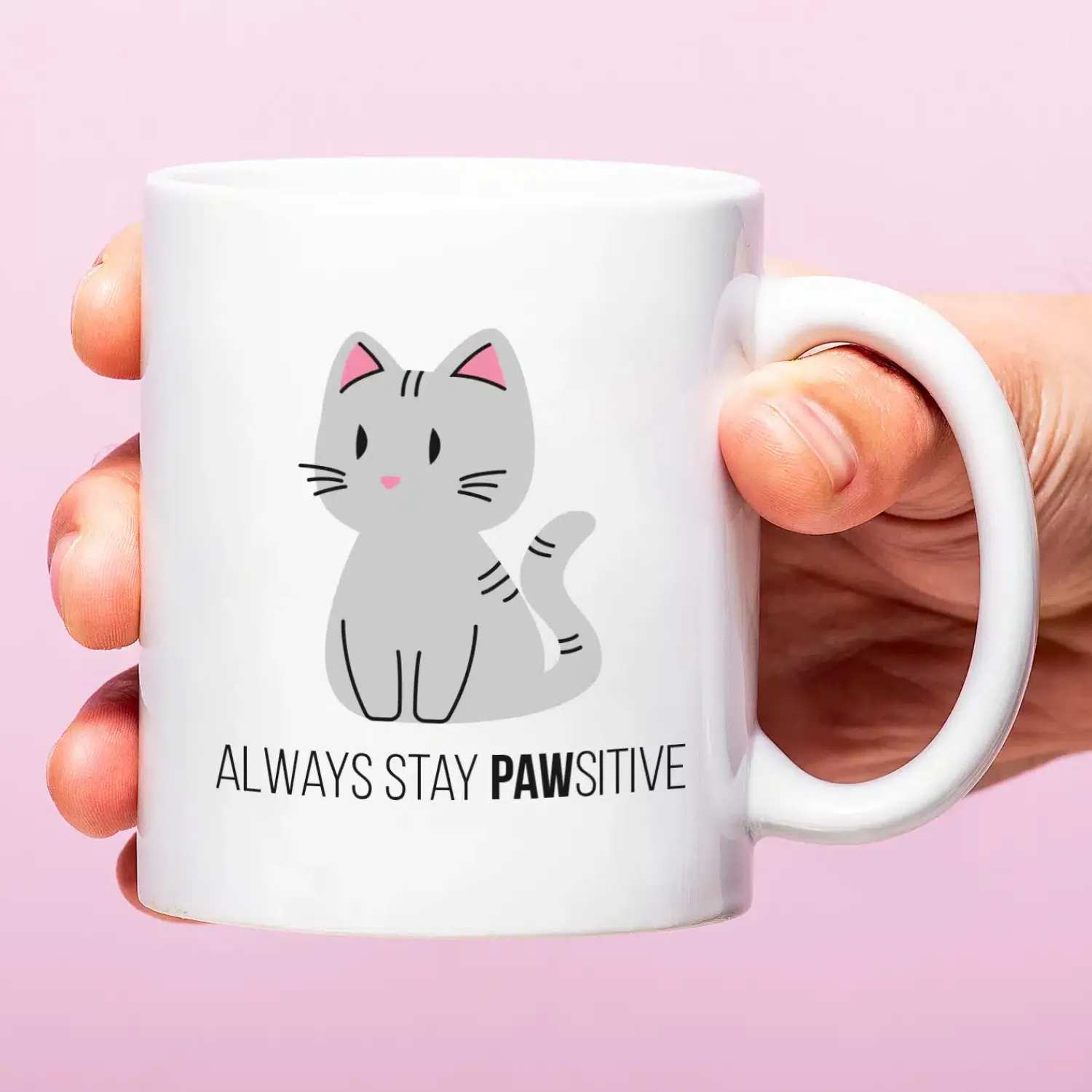 Ditverzinjeniet Mokken & Glazen|Mok Always Stay Pawsitive