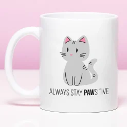 Ditverzinjeniet Mokken & Glazen|Mok Always Stay Pawsitive