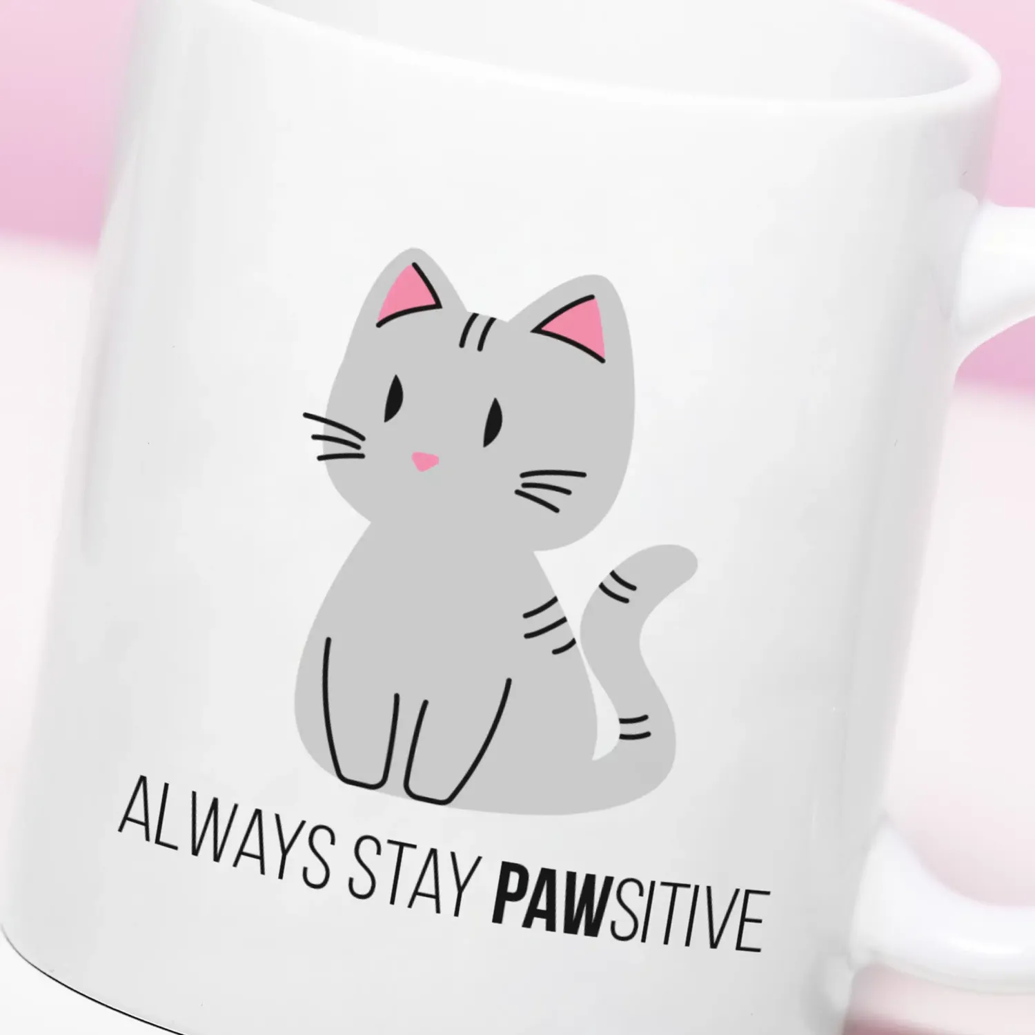 Ditverzinjeniet Mokken & Glazen|Mok Always Stay Pawsitive
