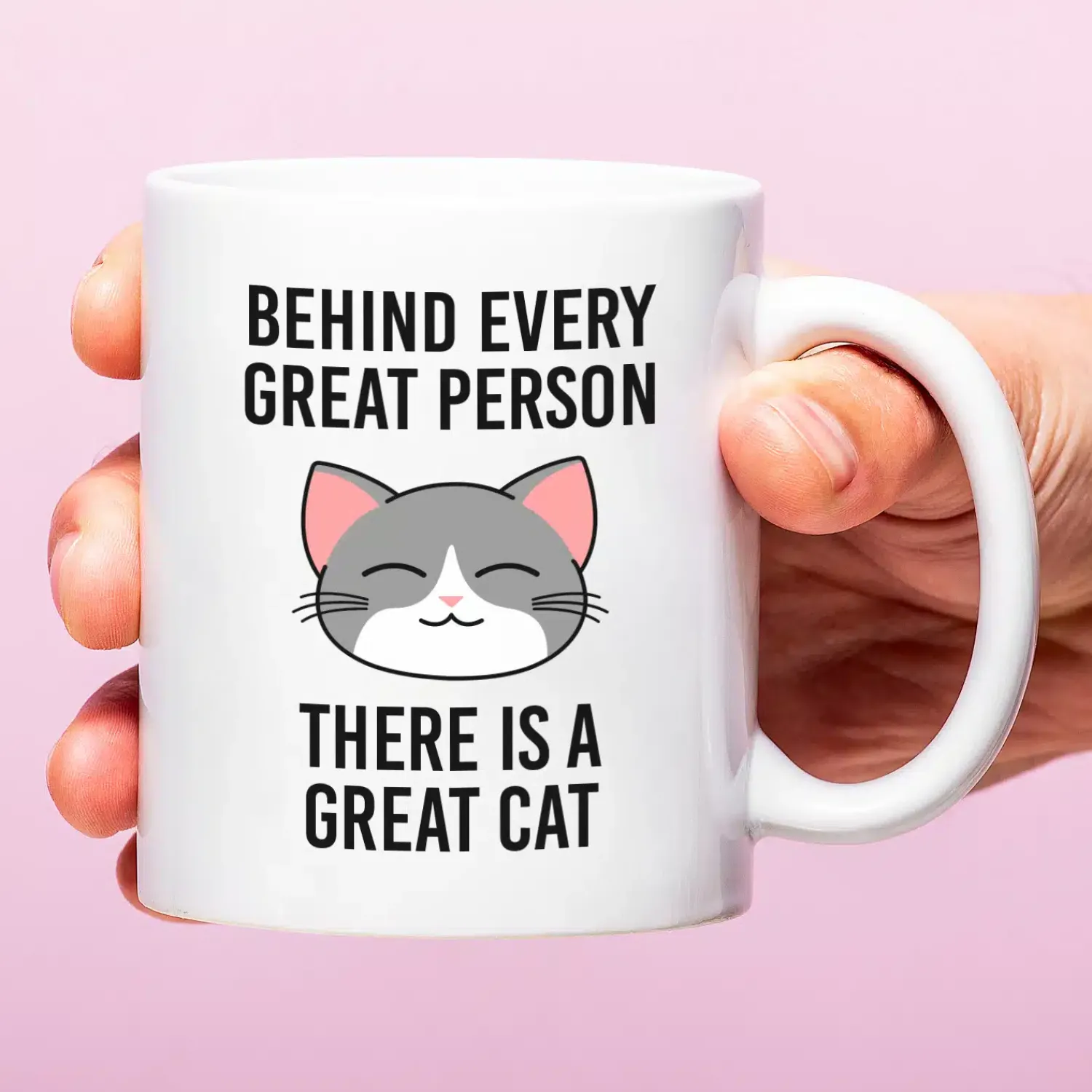 Ditverzinjeniet Mokken & Glazen|Mok Behind Every Great Person