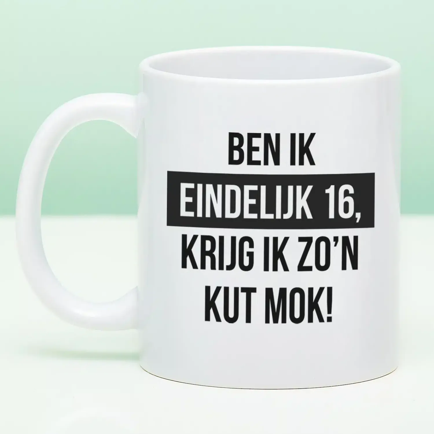 Ditverzinjeniet Mokken & Glazen|Mok Ben ik eindelijk jarig